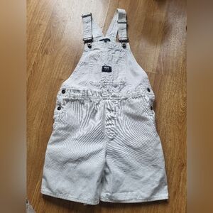 Vans overall shorts white size small